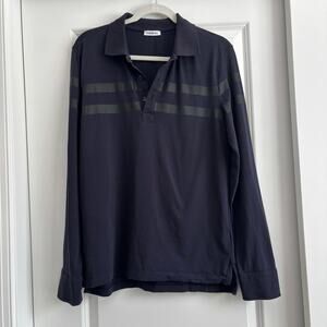 Bikkembergs Men’s Henley Long Sleeve Shirt Made in Turkey Sz M